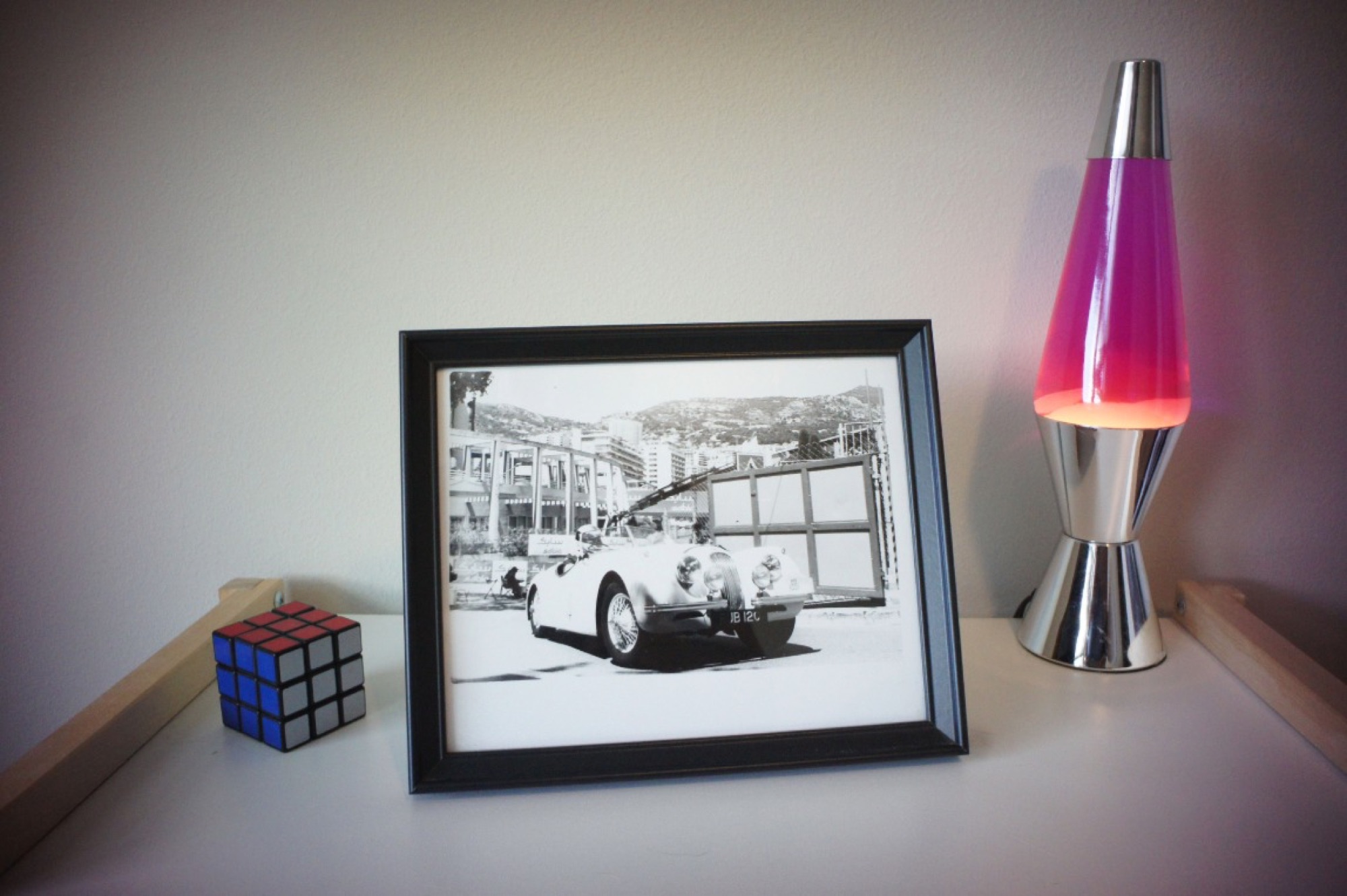 Car portrait — analog darkroom print on fiber paper